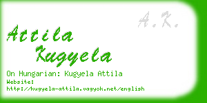 attila kugyela business card